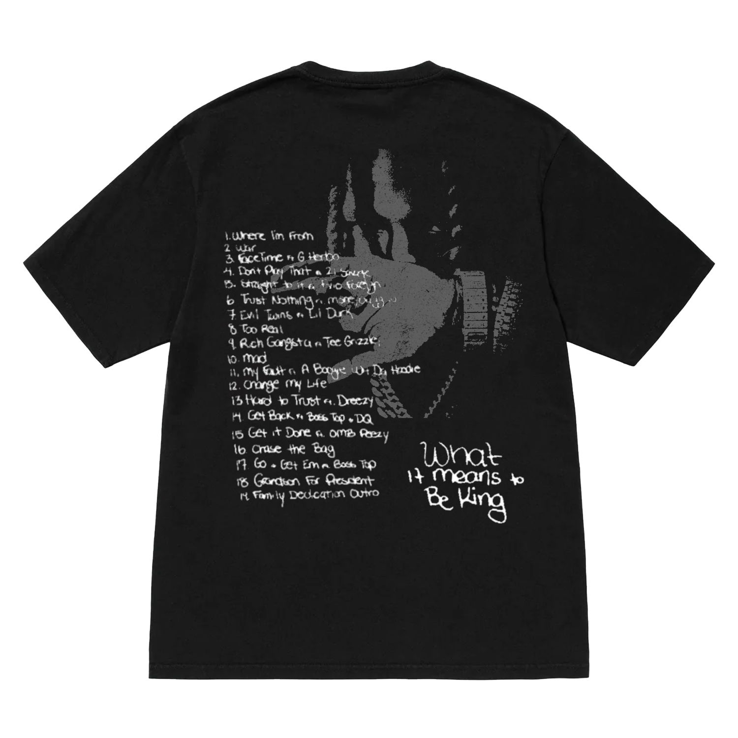 WIMTBK TRACKLIST TEE – KING VON OFFICIAL MERCH