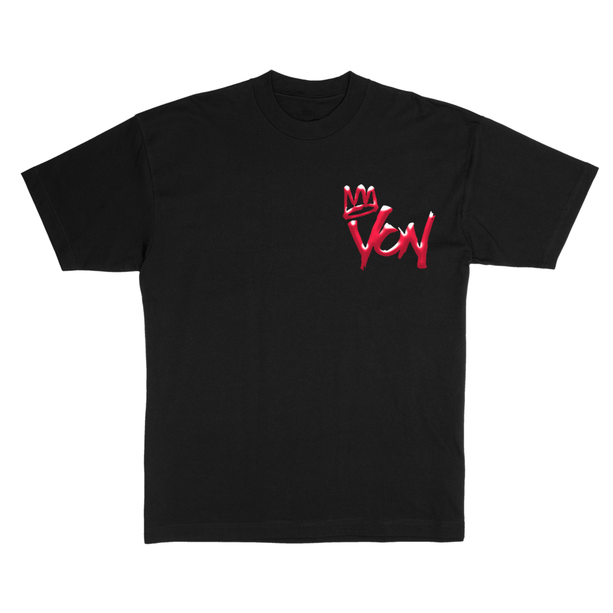 Top of The World Tee Black – KING VON OFFICIAL MERCH